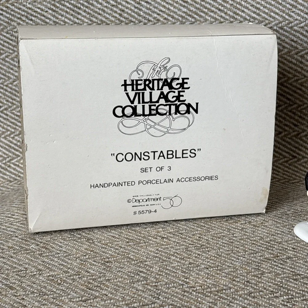 Dept. 56 Heritage Village Constables Set Of 3  #5579-4